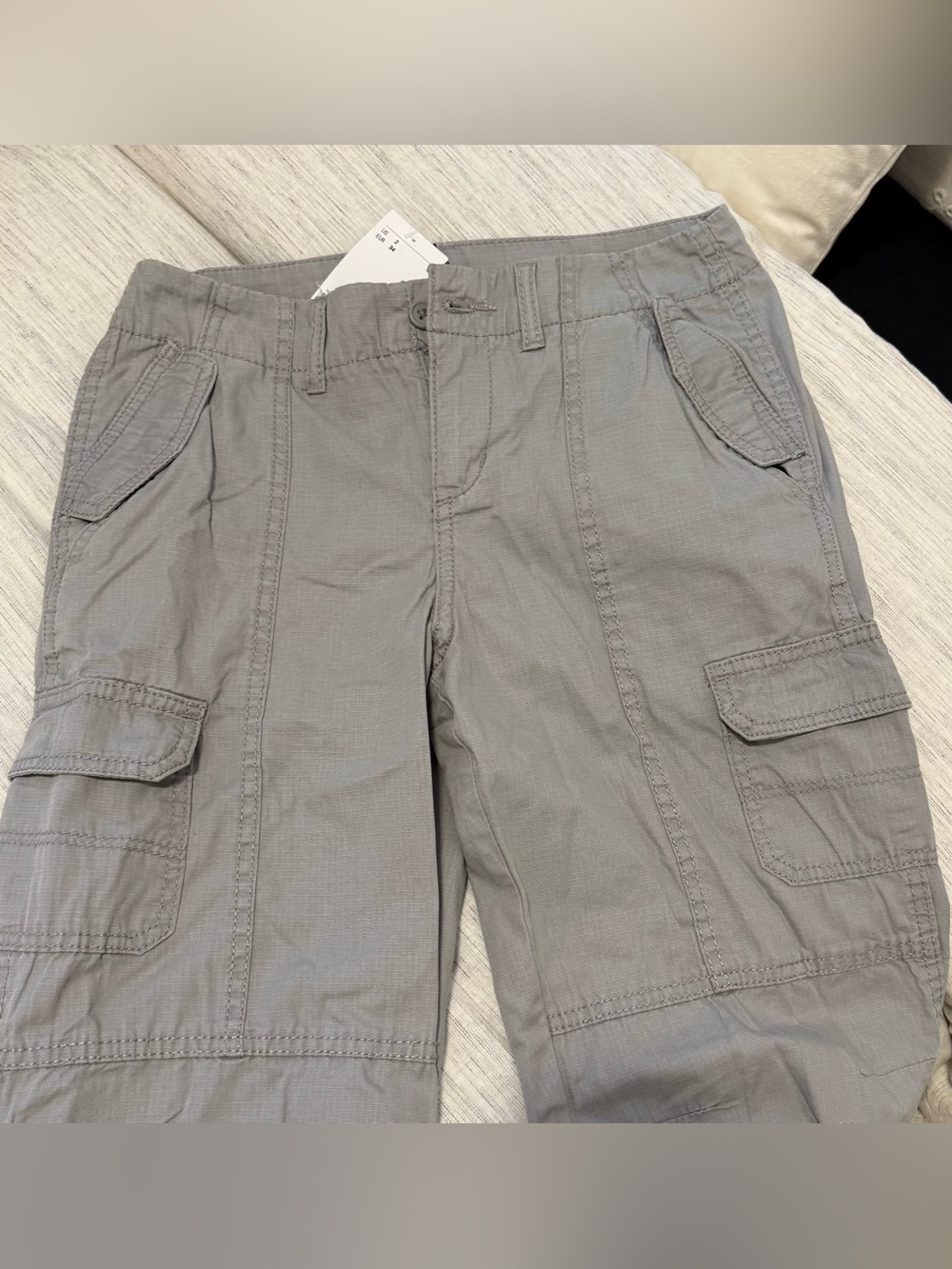 Women’s Gray Cargo Pants - Casual Utility Style